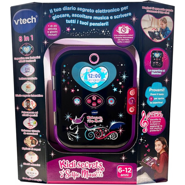 Vtech KidiSecrets Selfie music 2.0 - Nero