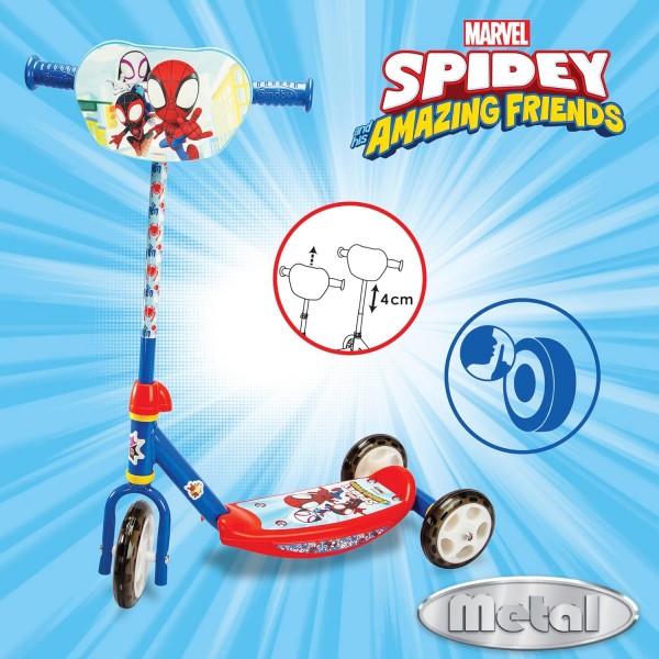 Smoby Monopattino di Spidey a 3 ruote