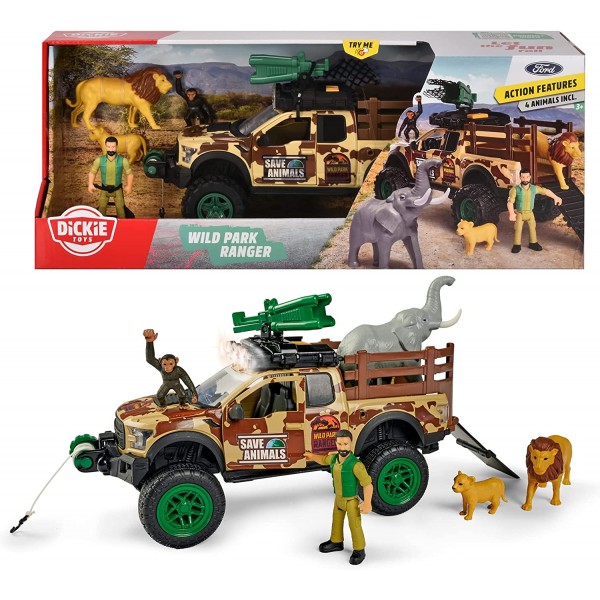 Set Macchinina Dickie Toys by Simba Ford Wild Park Ranger