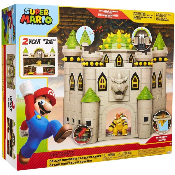 Set Personaggi Nintendo Castello di Bowser 16 pz