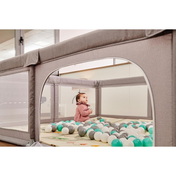 Box Recinto Innovaciones MS Parco Giochi XXL + Tappeto da Gioco 180 x 200 cm Giraffa Auto