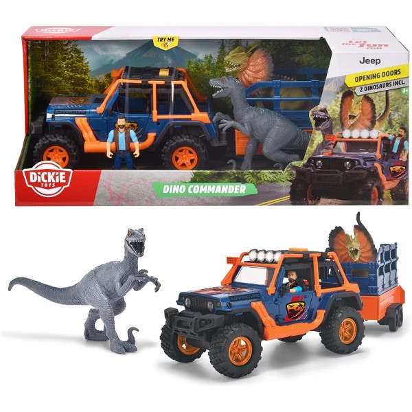 Playset Dickie Toys by Simba Jeep Dino Commander
