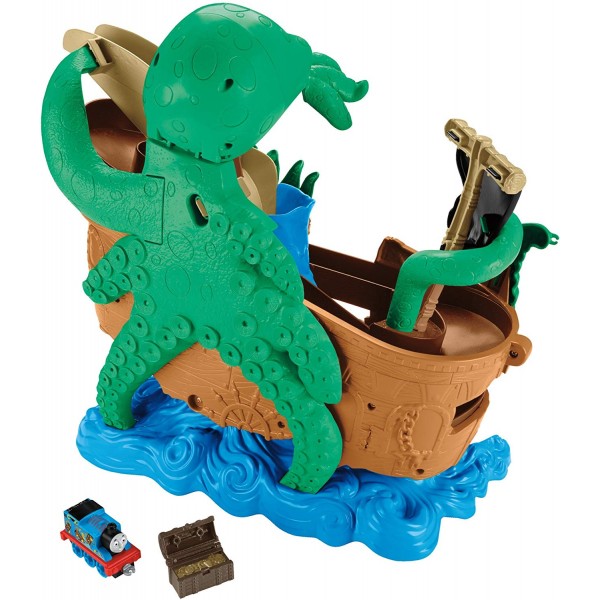 Nave dei Pirati Fisher Price Trenino Thomas Sea Monster