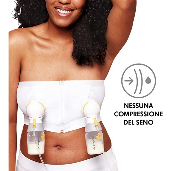 Corpetto Medela Hands-Free Bianco Taglia M