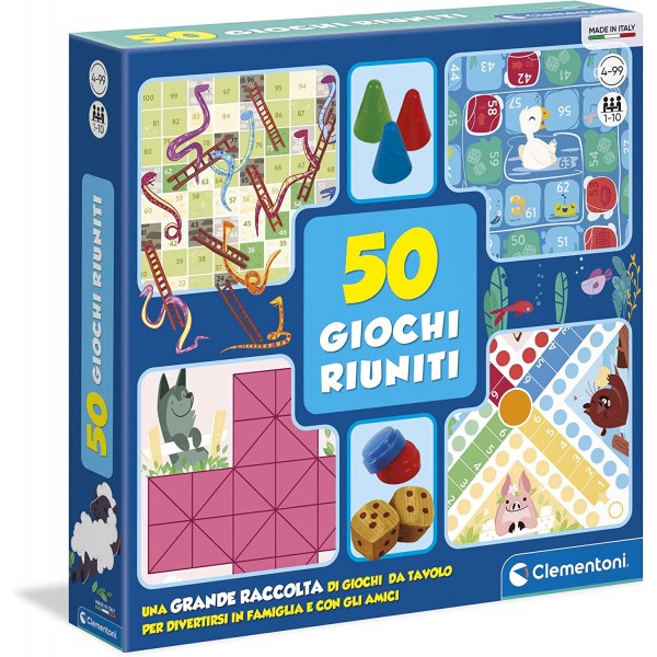 Gioco da Tavolo Clementoni 50 Giochi Riuniti
