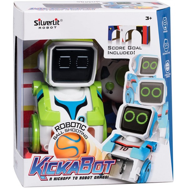 Robot Interattivo Rocco Giocattoli Silverlit Kickabot Calciatore Verde