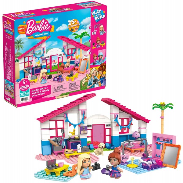 Playset Costruzioni Mega Barbie Casa Malib&ugrave;