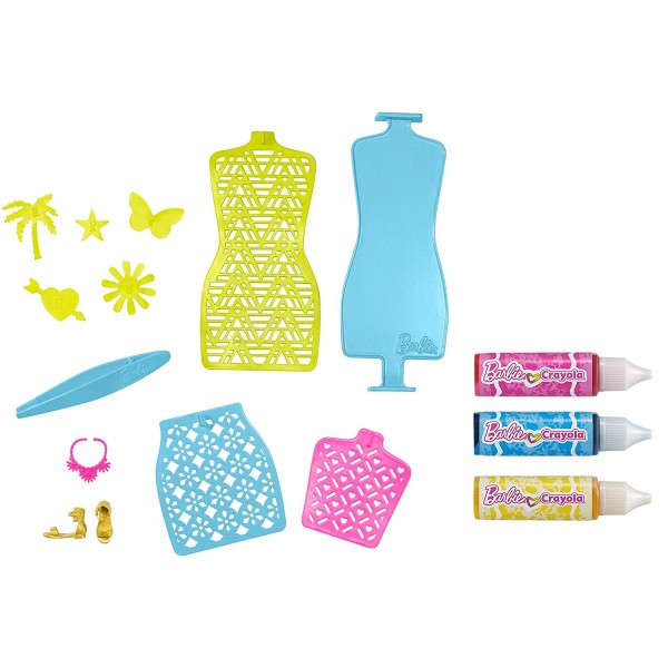 Bambola Barbie Crayola Color Magic Station con Abiti da Colorare