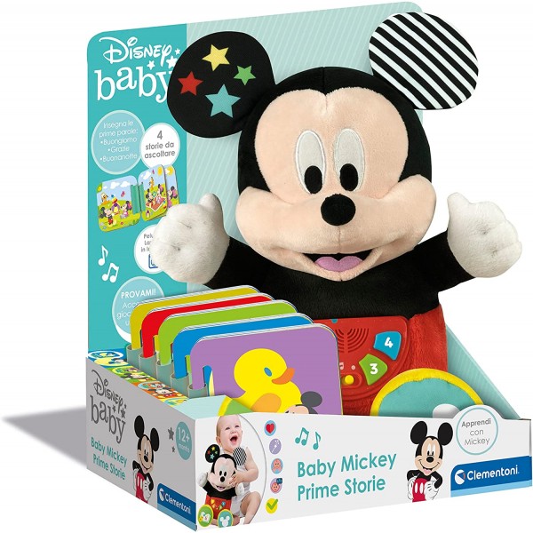 Peluche Raccontastorie Clementoni Disney Baby Mickey Prime Storie
