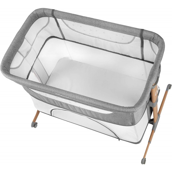 Culla Co-Sleeping MoMi Smart Bed Grigio