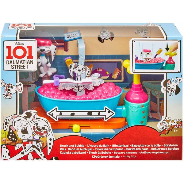 Playset Mattel Carica dei 101 Dalmatian Street Bagnetto con Bolle
