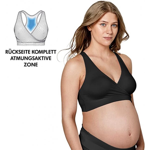 Reggiseno per Gravidanza e Allattamento Medela Keep Cool Sleep Nero Taglia XXL