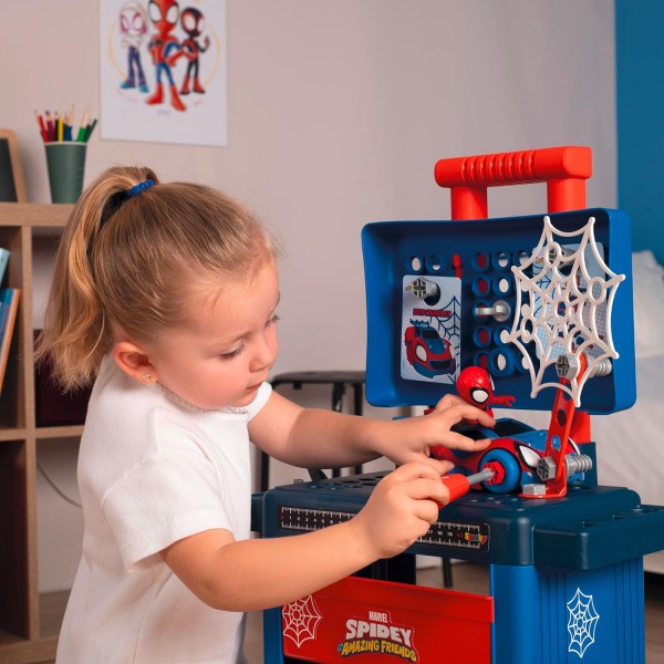 Carrello da Banco Lavoro Smoby Marvel Disney Spidey Trolley
