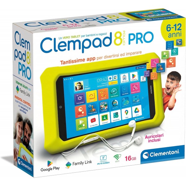 Tablet Clementoni Clempad 8" PRO 6-12 Anni