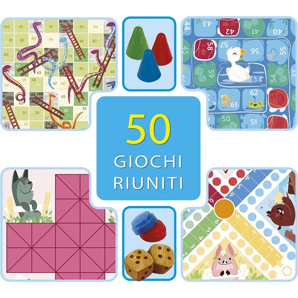 Gioco da Tavolo Clementoni 50 Giochi Riuniti