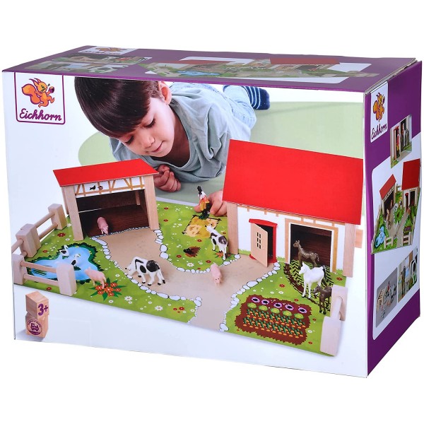 Set Gioco Eichhorn by Simba Fattoria in Legno 19pz