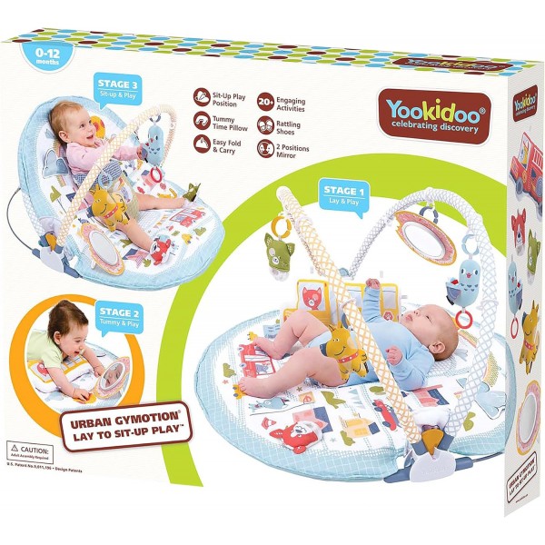 Yookidoo Urban Gymotion Lay to Sit-Up Play Palestra 3 in 1