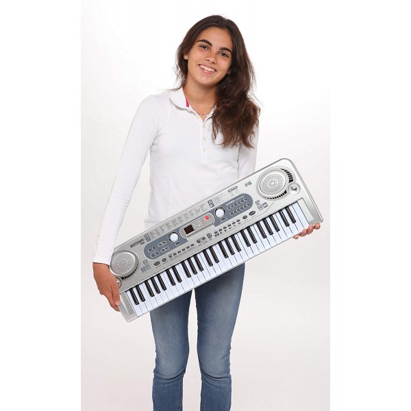 Tastiera Elettronica Bontempi 54 Tasti con Lettore Brani MP3