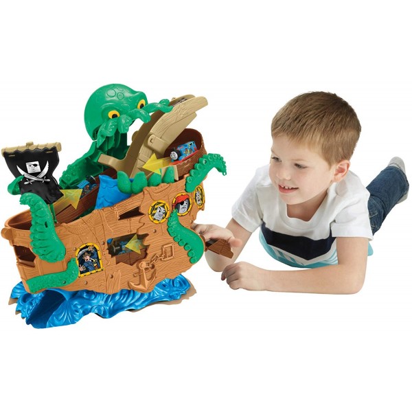Nave dei Pirati Fisher Price Trenino Thomas Sea Monster