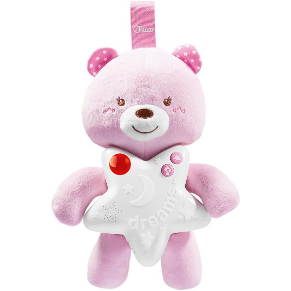 Baby Monitor e Peluche Luminoso Chicco Goodnight Friends Rosa