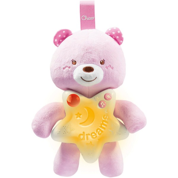 Baby Monitor e Peluche Luminoso Chicco Goodnight Friends Rosa