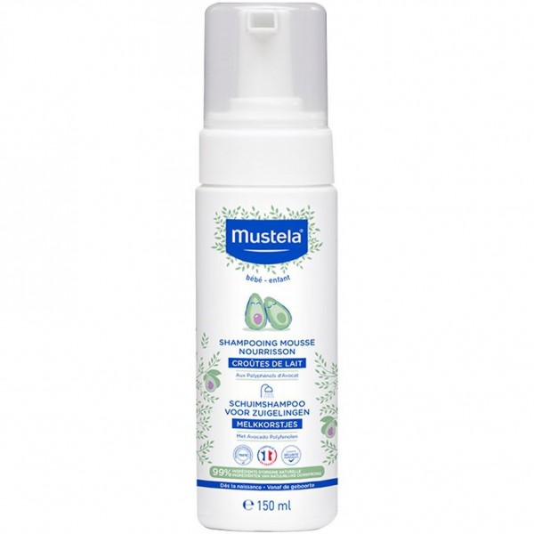 Shampoo Mousse per Neonati Mustela 150 ml