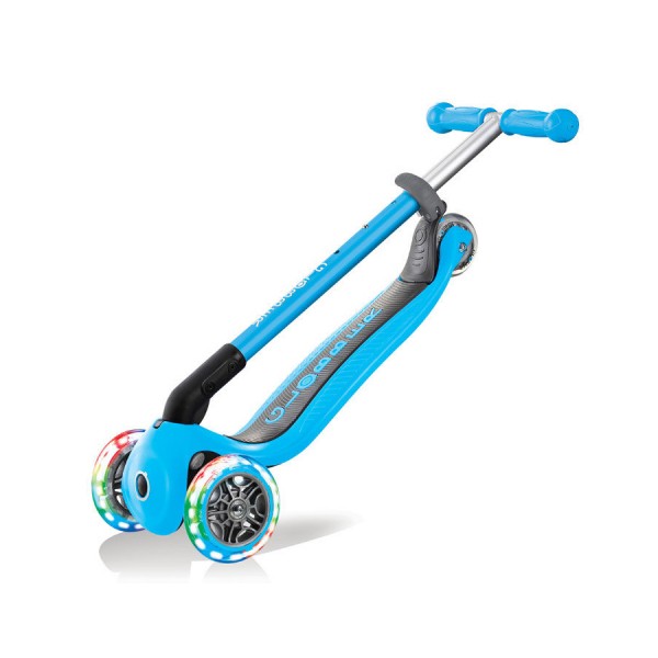 Monopattino Globber Primo Foldable Lights Sky Blue