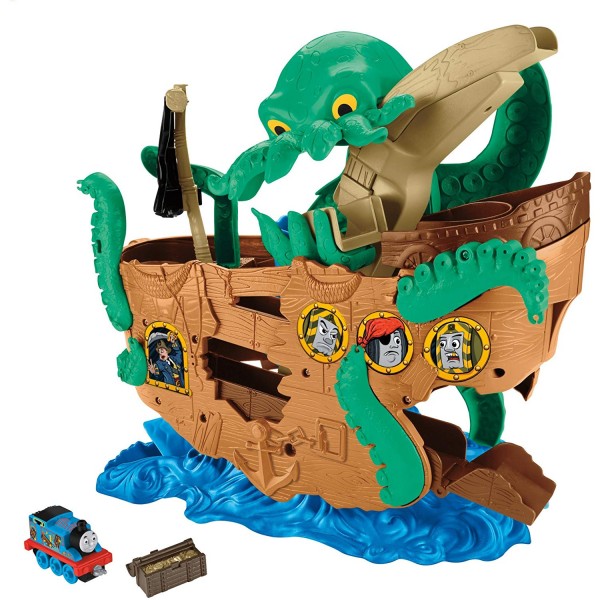 Nave dei Pirati Fisher Price Trenino Thomas Sea Monster