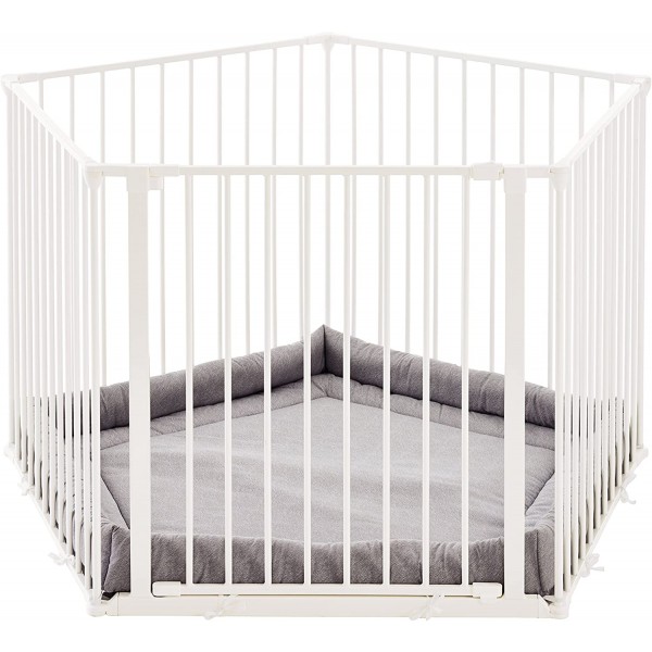 Recinzione BabyDan Park a Kid 5 Materasso Incluso Bianco