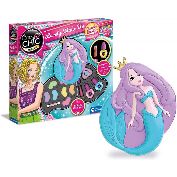 Gioco Clementoni Cofanetto con Trucchi Crazy Chic Lovely Sirena