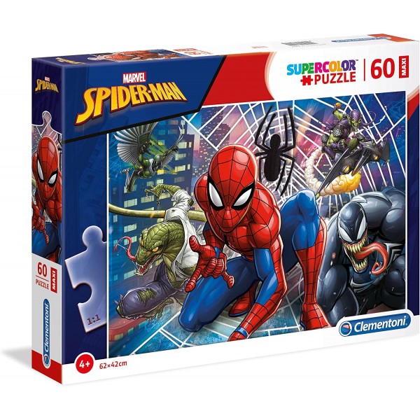 Puzzle Clementoni Supercolor Marvel Spider-Man 60 pz