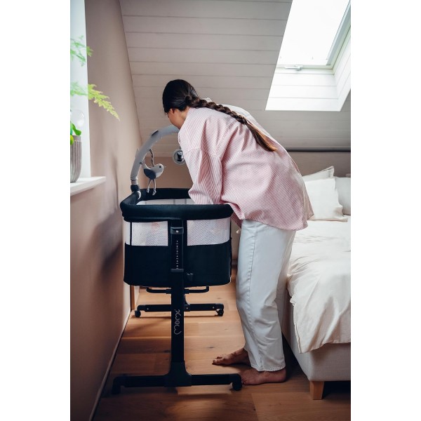 Culla Co-Sleeping MoMi Revo Grigio Chiaro