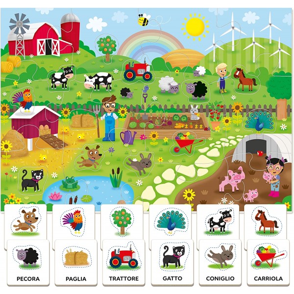 Gioco da Tavolo Educativo Clementoni Sapientino Baby Montessori Parole in Fattoria