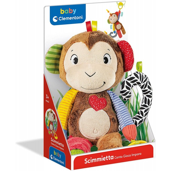Peluche Clementoni Scimmietta Canta, Gioca, Impara