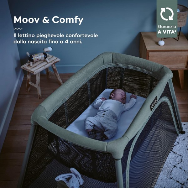 Babymoov Lettino Moov and Comfy 3 in 1- Ideale dalla nascita fino a 4 anni 