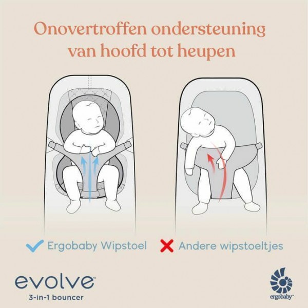 Sdraietta Ergobaby Evolve 3 in 1 Cream