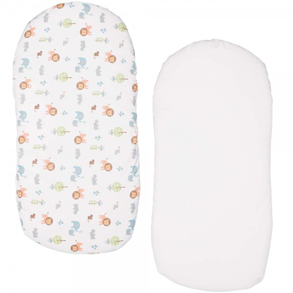 Set Lenzuola per Culla Chicco Baby Hug Little Animals 2pz