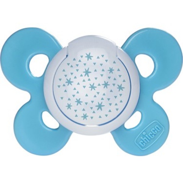 Succhietto Chicco Physio Comfort Night Silicone Azzurro 16-36 m 