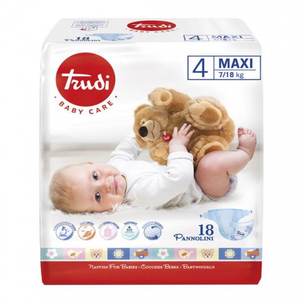 Pannolini Trudi 4-9 Kg Misura 4 Maxi (18pz)