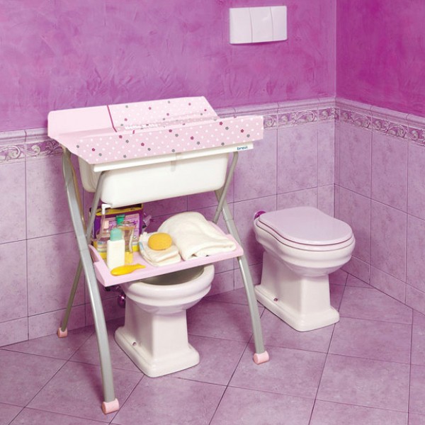 Bagnetto Fasciatoio Brevi Lindo Hello Kitty Rosa