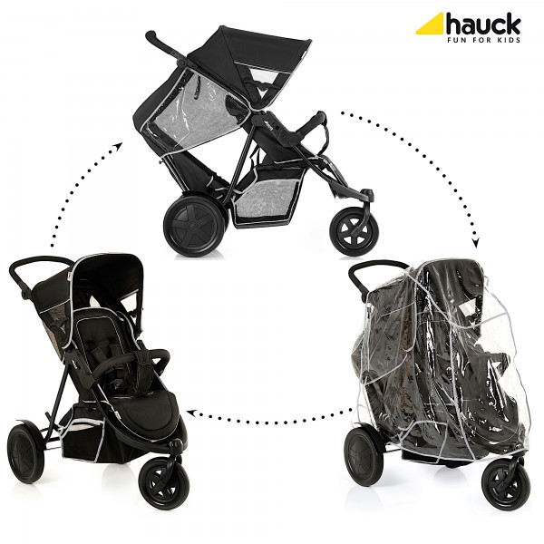 Passeggino Gemellare Hauck Freerider Black