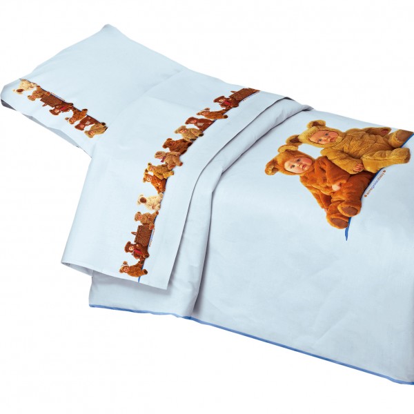 Set Lenzuola Culla - Carrozzina Anne Geddes New Teddy