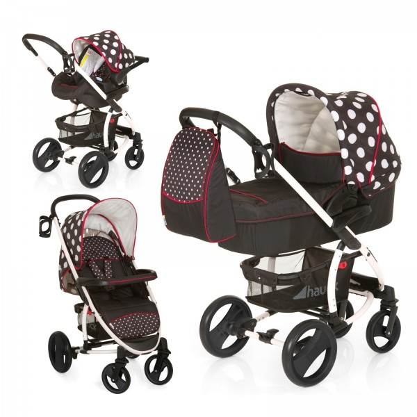 Trio Hauck Malibu Xl All In One Dots Black