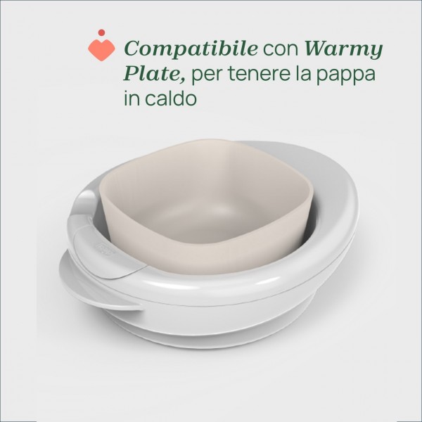 Ciotola con Coperchio Chicco Rosa 6m+
