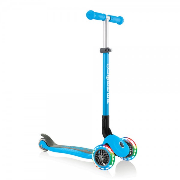 Monopattino Globber Primo Foldable Lights Sky Blue