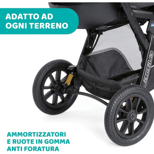 Passeggino Chicco Activ3 Jet Black