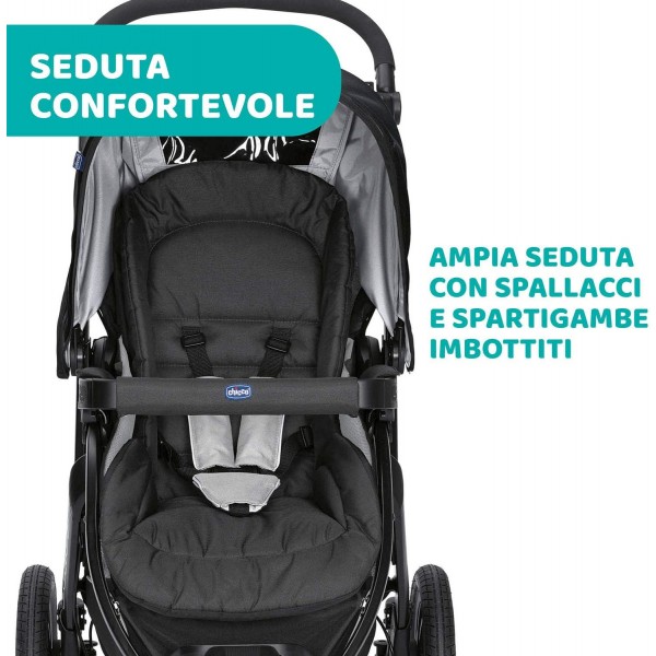 Passeggino Chicco Activ3 Jet Black