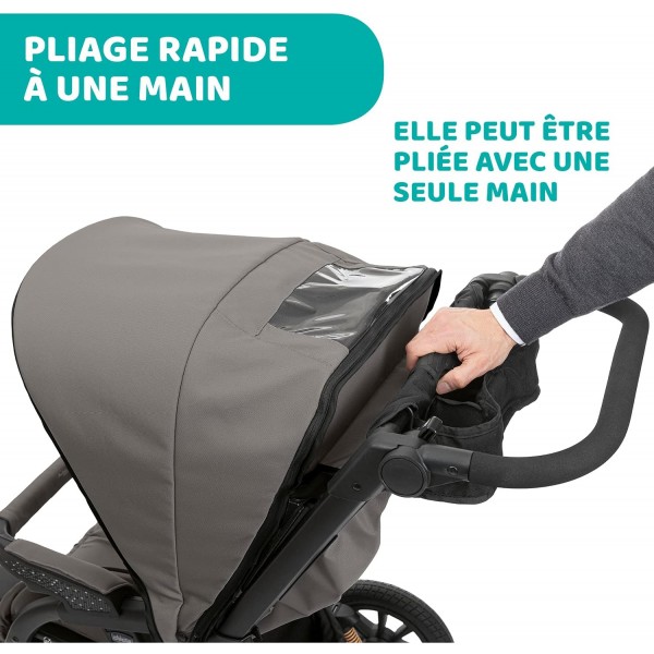 Passeggino Chicco Activ3 Jet Black