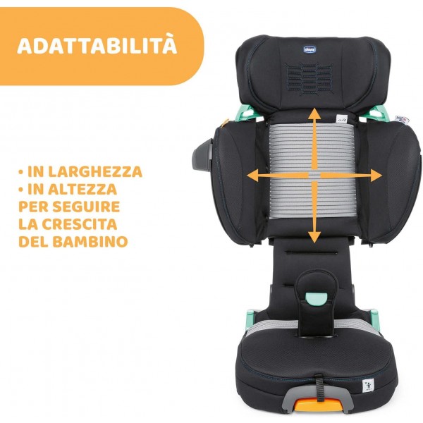 Seggiolino Auto Chicco Fold&Go i-Size Air Black (100-150 cm)