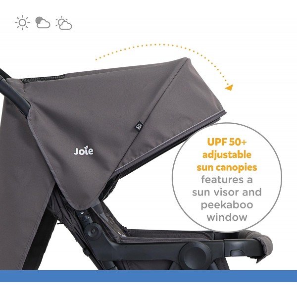 Passeggino Gemellare Joie Aire Twin Dark Pewter